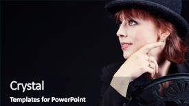  Presentation with 1930s style - PPT theme consisting of style of 1930s - 1940s background and a black colored foreground