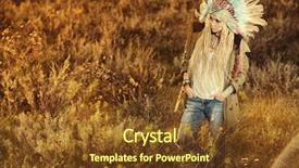  Presentation with fashion - Slides consisting of style of the american indians background and a tawny brown colored foreground