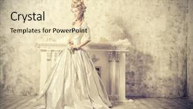  Presentation with hair dress - Slides having style of the renaissance background and a lemonade colored foreground