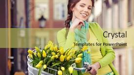  Presentation with spring - Beautiful PPT layouts featuring style photo of a spring backdrop and a  colored foreground