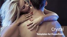  Presentation with romantic - Theme enhanced with style portrait of a sex background and a violet colored foreground