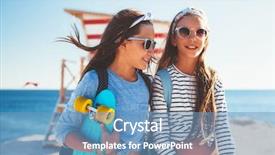  Presentation with 4 years old children and doctor - Slide deck consisting of style pre teen summer fashion background and a teal colored foreground