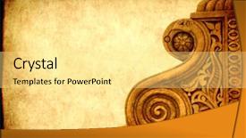  Presentation with rabat - Presentation design featuring paper texture and detail background and a blonde colored foreground