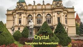  Presentation with opera - Amazing PPT layouts having style resembling the paris opera backdrop and a tawny brown colored foreground