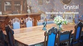  Presentation with old fashioned women - PPT layouts having style with different old things background and a coral colored foreground