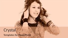  Presentation with teens - Cool new presentation theme with styled professional model theme backdrop and a  colored foreground