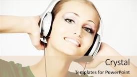  Presentation with theme - PPT theme featuring styled professional model theme background and a lemonade colored foreground