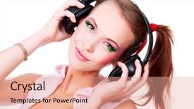  Presentation with disco - Audience pleasing presentation consisting of styled professional model theme backdrop and a coral colored foreground