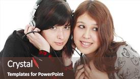  Presentation with teens - Beautiful presentation featuring styled professional models theme backdrop and a  colored foreground