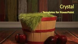  Presentation with empty space dance studio - Colorful slides enhanced with spirals rings and loops with texture on background backdrop and a light gray colored foreground