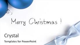  Presentation with holiday blue and silver - Presentation theme enhanced with stylised - christmas card holiday greetings background and a  colored foreground