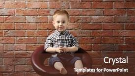  Presentation with baby sitting - Amazing PPT layouts having stylish baby boy sitting backdrop and a  colored foreground