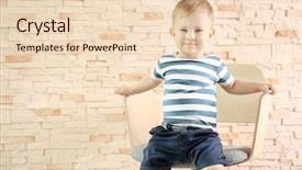  Presentation with baby fashion - Cool new slides with stylish baby boy backdrop and a lemonade colored foreground