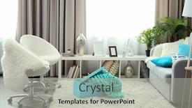  Presentation with living room - Colorful theme enhanced with stylish bright living room backdrop and a light gray colored foreground