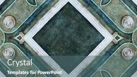  Presentation with patchwork - PPT theme featuring stylish-colorful-tile-patchwork-beautiful background and a ocean colored foreground