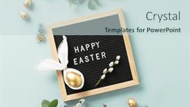  Presentation with spring modern - Slides consisting of stylish-easter-flat-lay background and a lemonade colored foreground