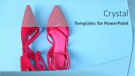  Presentation with flat - Colorful PPT theme enhanced with stylish-flat-shoes-on-color backdrop and a arctic colored foreground