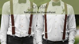  Presentation with wedding - PPT layouts enhanced with stylish-groomsmen-on-wedding background and a mint green colored foreground