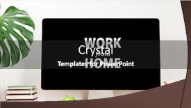  Presentation with studio - Theme featuring stylish-home-studio-workspace background and a black colored foreground