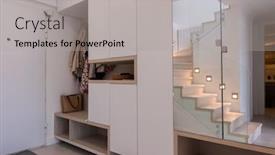  Presentation with apartment - Cool new theme with stylish-interior-of-apartment-entrance backdrop and a light gray colored foreground