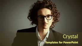  Presentation with appearance - Presentation having stylish-italian-man background and a tawny brown colored foreground