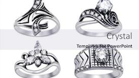  Presentation with diamonds - PPT theme featuring stylish jewelry rings with diamonds background and a lemonade colored foreground