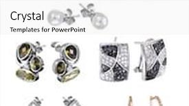  Presentation with gems - Theme featuring stylish jewelry rings with gems background and a white colored foreground