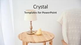  Presentation with living room - Amazing slides having stylish lamp in living room backdrop and a white colored foreground