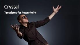  Presentation with waiting - Beautiful PPT layouts featuring stylish man with sunglasses waiting for something backdrop and a wine colored foreground