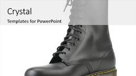  Presentation with men shoes - Beautiful theme featuring stylish men's shoes isolated on white background backdrop and a light gray colored foreground