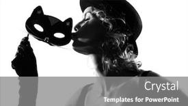  Presentation with behavior - Amazing slide deck having stylish silhouette caucasian beautiful woman sexy attitude behavior clothes portrait on studio isolated white background backdrop and a gray colored foreground