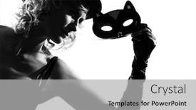  Presentation with behavior - Slide deck consisting of stylish silhouette caucasian beautiful woman sexy attitude behavior clothes portrait on studio isolated white background background and a light gray colored foreground