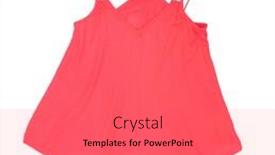  Presentation with tank - Audience pleasing slides consisting of stylish-spaghetti-strap-tank-top backdrop and a coral colored foreground