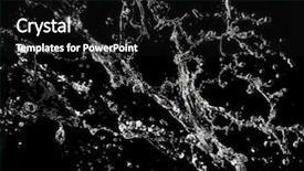  Presentation with water splash - Theme featuring stylish water splash isolated background and a black colored foreground