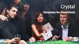  Presentation with black woman - Audience pleasing presentation theme consisting of stylish woman in black suit backdrop and a dark gray colored foreground