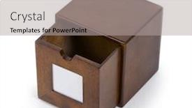  Presentation with cabinet - Audience pleasing presentation theme consisting of wooden bowls and spoons with spices isolated on white backdrop and a light gray colored foreground.