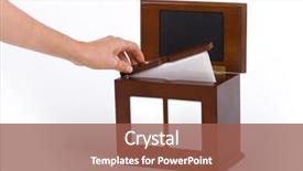  Presentation with cabinet - Presentation design having man's hand open background and a red colored foreground