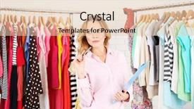  Presentation with melting earth near space - PPT theme consisting of stylistic - beautiful young stylist near rack background and a lemonade colored foreground