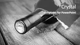  Presentation with bottle - Beautiful theme featuring stylized - wine bottle wrapped in burlap backdrop and a gray colored foreground