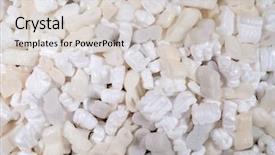  Presentation with peanuts - Colorful presentation design enhanced with styrofoam peanuts used for package padding background texture backdrop and a lemonade colored foreground