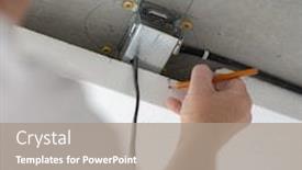  Presentation with diy - Presentation design featuring styrofoam-seiling-mounting-a-man background and a coral colored foreground