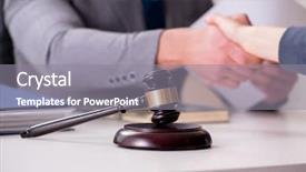  Presentation with lawyer client - Colorful presentation enhanced with su - lawyer discussing legal case backdrop and a gray colored foreground