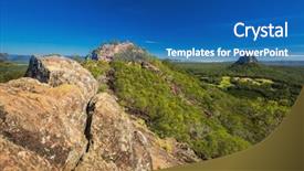  Presentation with summit - Colorful PPT theme enhanced with su - view from the summit backdrop and a ocean colored foreground