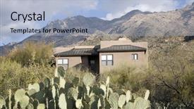  Presentation with tucson - Colorful PPT layouts enhanced with sub prime - mountain home in tucson arizona backdrop and a light blue colored foreground