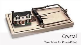  Presentation with 1st birthday mickey mouse - Slide set having sub prime - mouse trap baited background and a white colored foreground