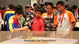  Presentation with challenge - Beautiful PPT theme featuring subang-jaya-november-10-unidentified backdrop and a coral colored foreground