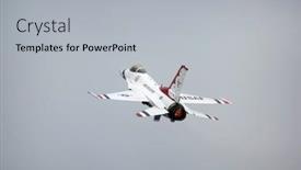  Presentation with air force thunderbirds - Presentation theme enhanced with subang-malaysia-october-3-usaf background and a light gray colored foreground