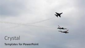  Presentation with air force thunderbirds - Colorful theme enhanced with subang-malaysia-october-3-usaf backdrop and a light gray colored foreground