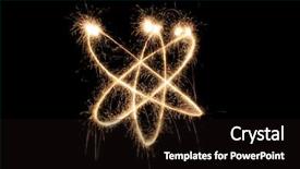  Presentation with nuclear - Slides consisting of subatomic particles - nuclear sparkler background and a black colored foreground