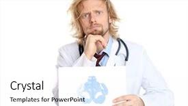  Presentation with funny - Colorful theme enhanced with subconscious mind - funny psychotherapist holding rorschach test backdrop and a white colored foreground